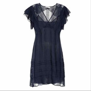 Tory Burch Madison Grid Textured dress